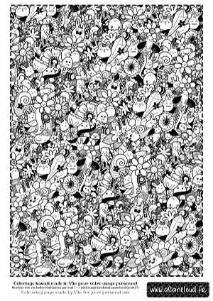 Asiancloud à vos côtés lors du confinement avec des coloriages kawaii façon doodle, thème Pâques