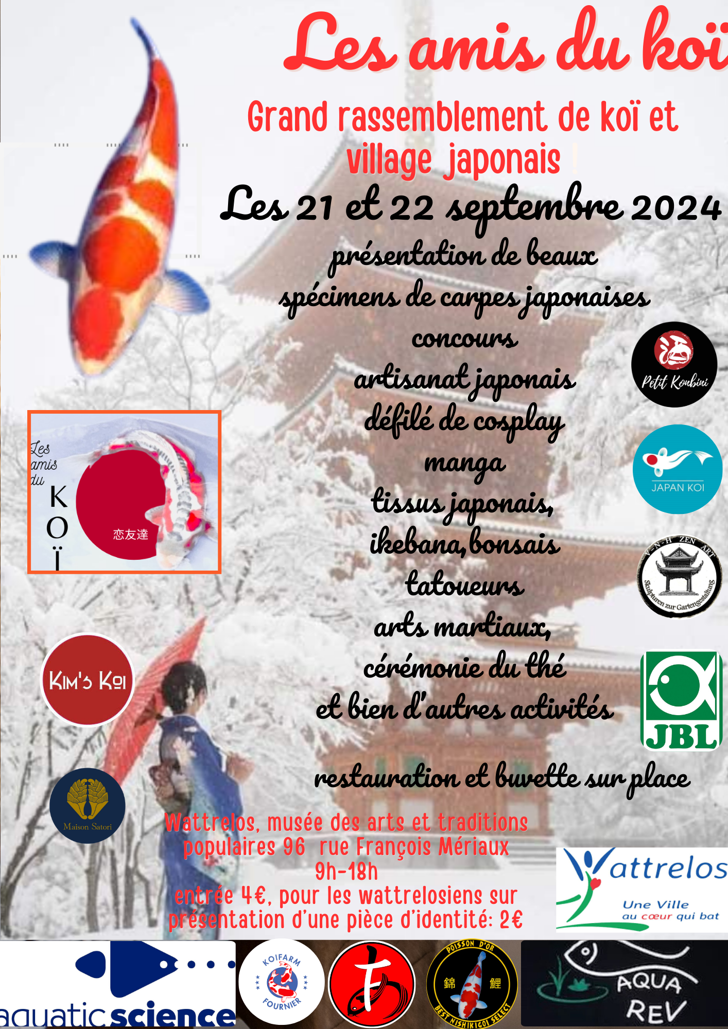 Bande sponsors Les amis du koi Wattrelos